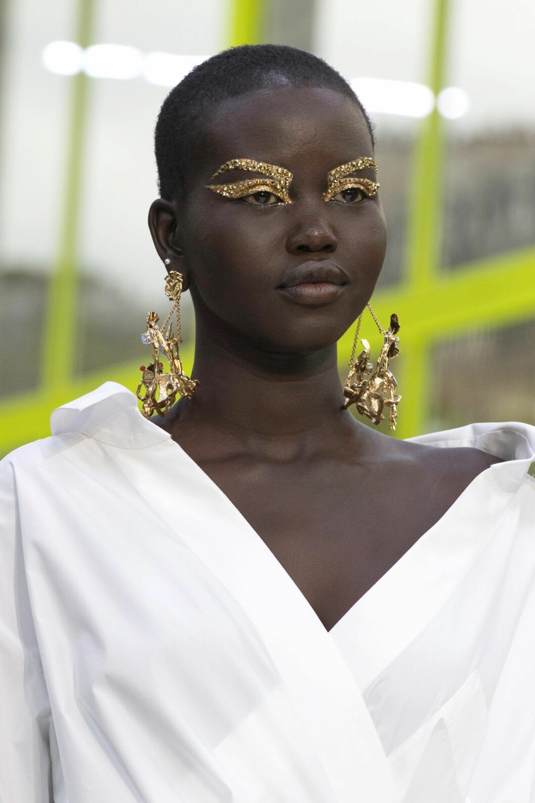 Adut för Valentino SS 2020. Adut Akech