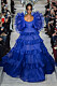 Valentino Haute Couture SS19, kornblå klänning med volangdetaljer.