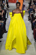 Valentino Haute Couture SS19. neongul klänning med rosett.