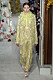 Valentino Haute Couture SS19, gul spets kostym.