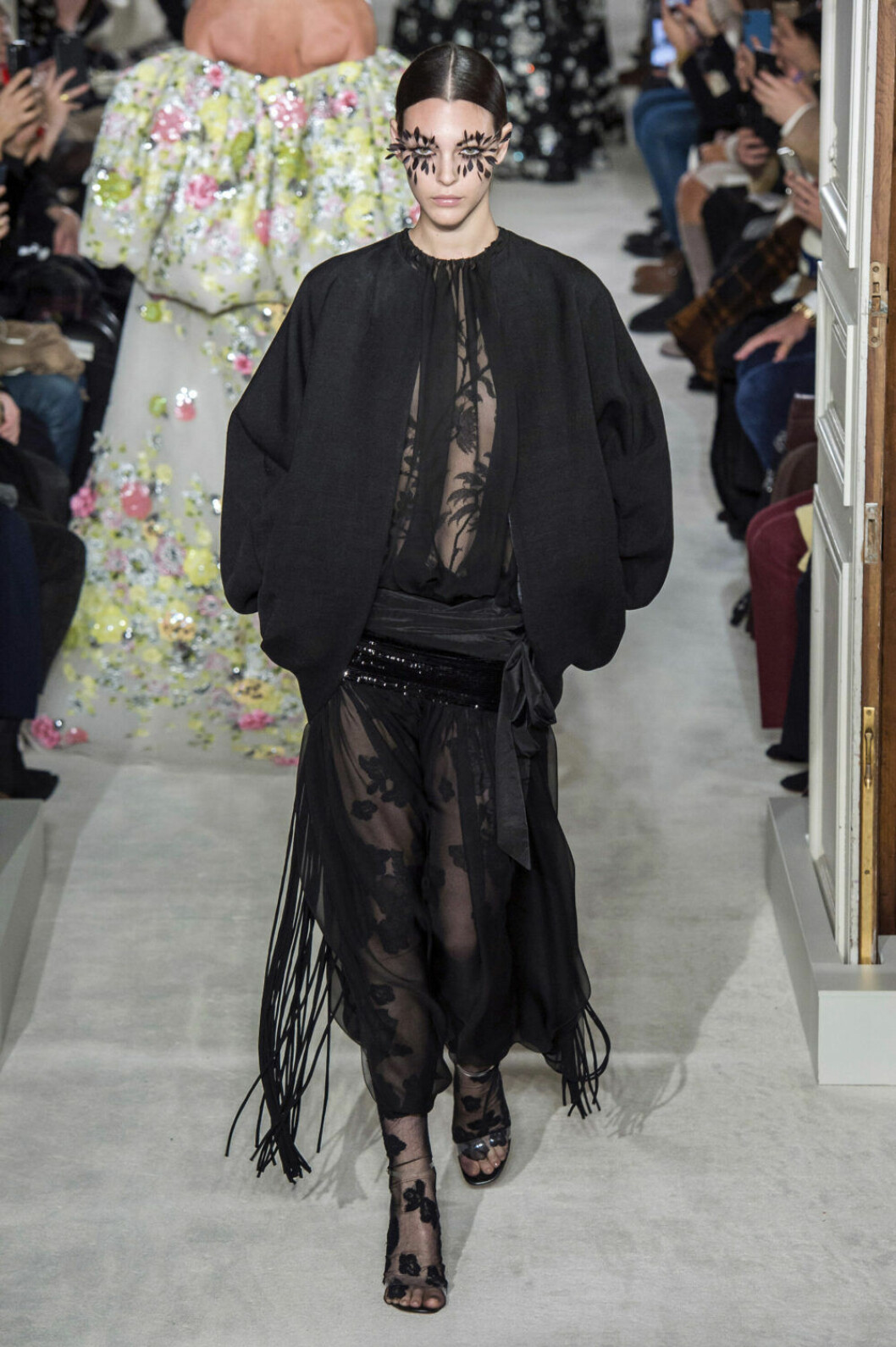 Valentino Haute Couture SS19, svart franskjol.