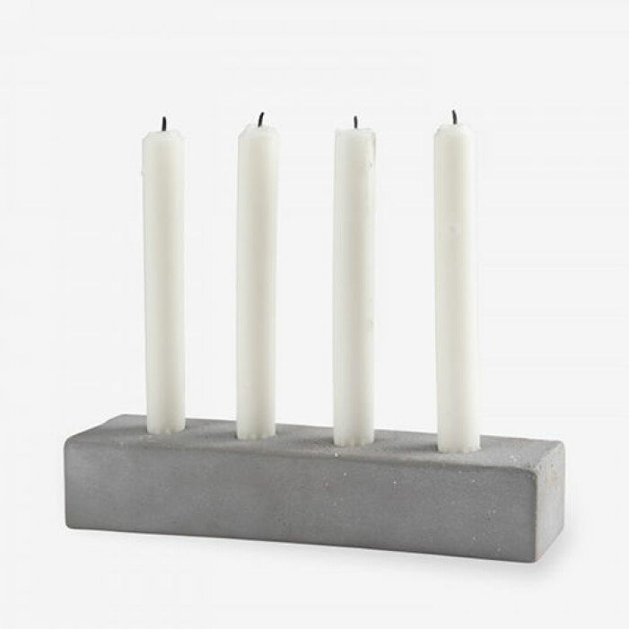 Vändbar ljusstake i betong, Granit