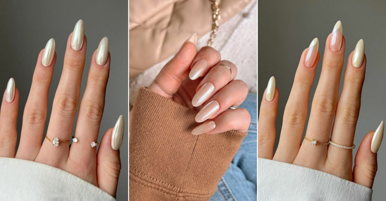 vanilla chrome nails naglar trend sommar vår