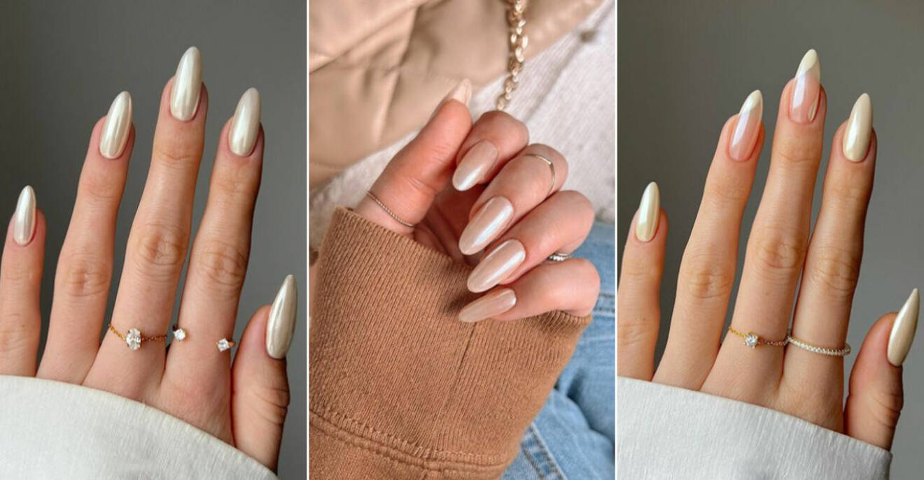 vanilla chrome nails naglar trend sommar vår