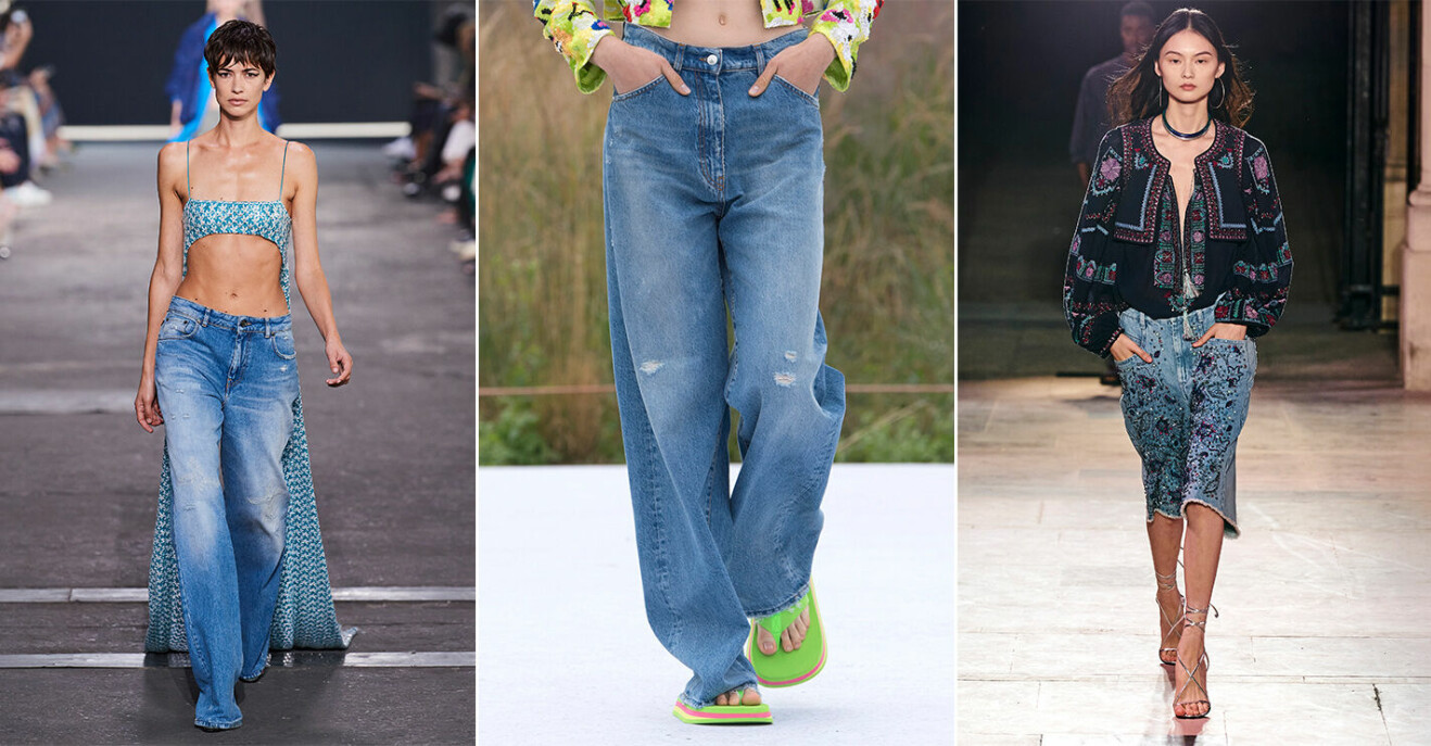 vårens trendigaste jeans har låg midja – vårmode 2022.