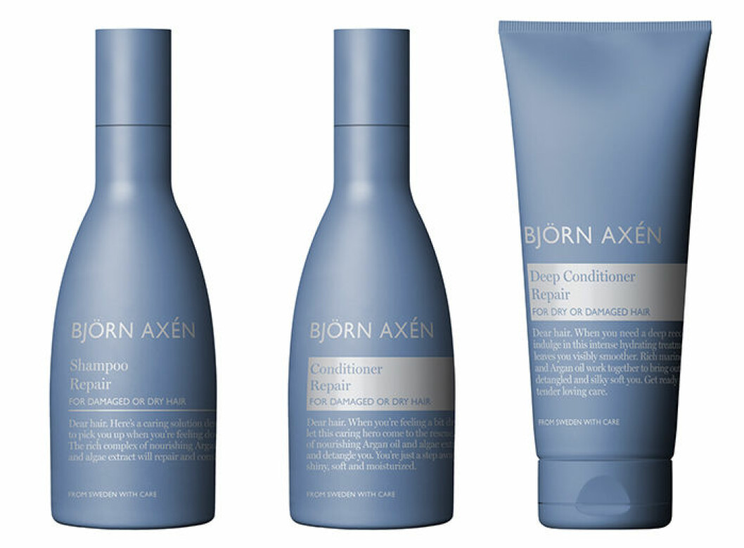 Björn Axén Repair-serie med schampo, balsam och inpackning är perfekt för att preppa ett trött hårsvall. Björn Axén Repair-serie