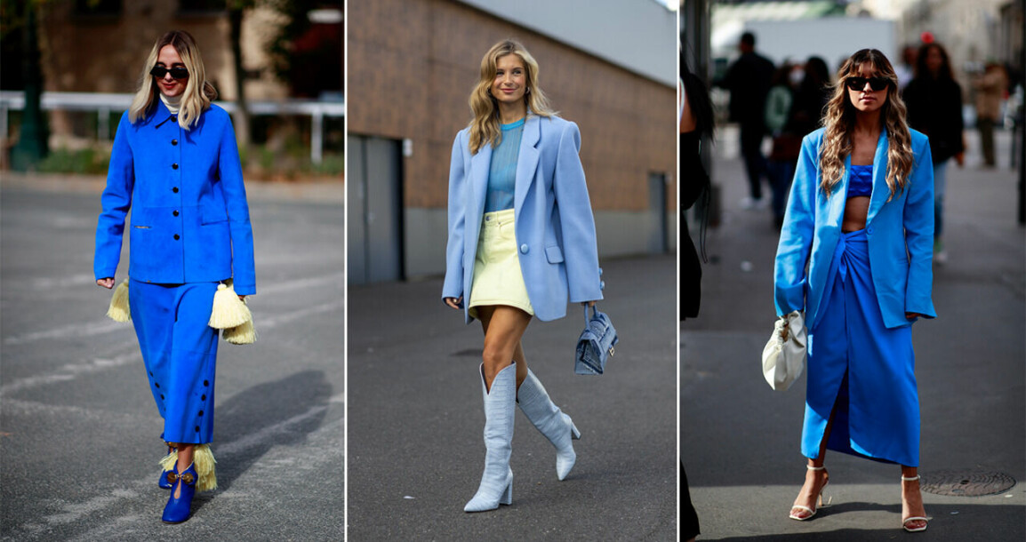 Vårens trendiga färger 2022 – blå kläder