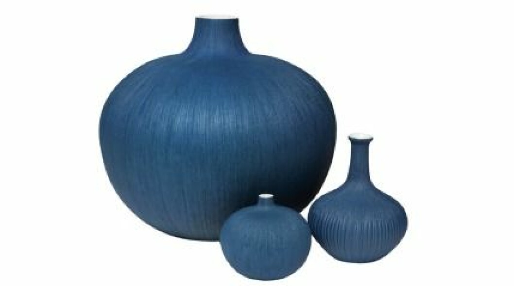 Vaser <em>Bari</em>, 158 kr, 178 kr och 475 kr, Lindform. vaser-Bari-Blue