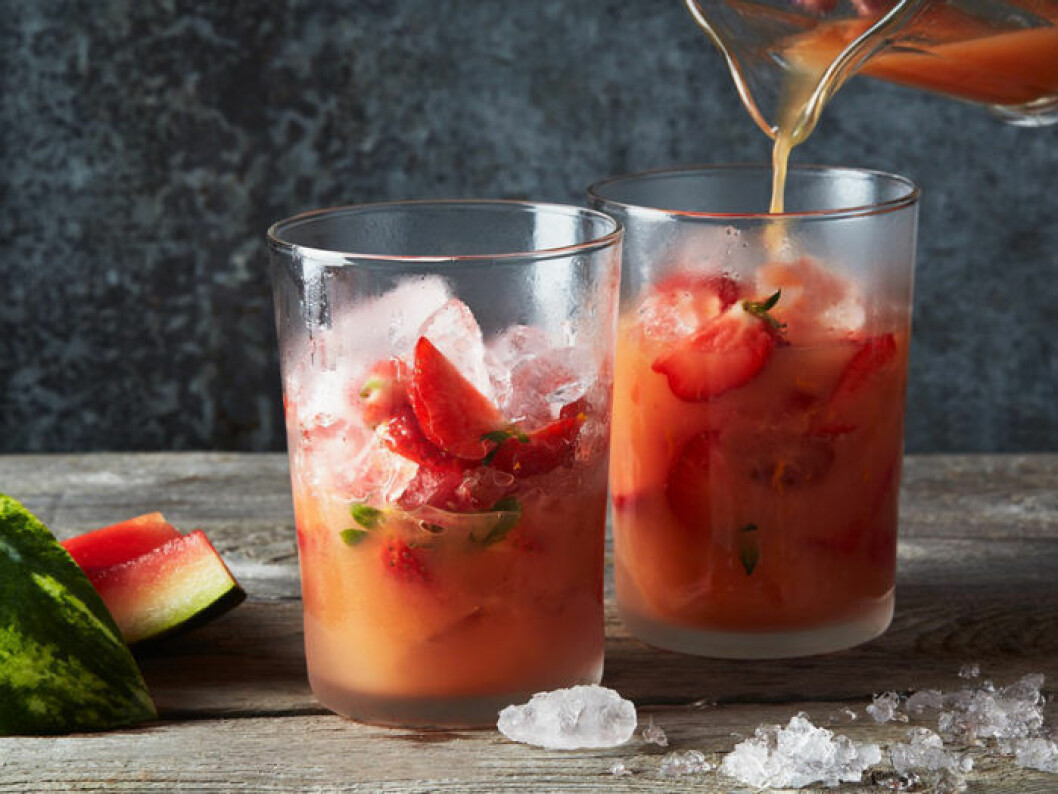 Foto: God Morgon Juice vattenmelonjuice-jordgubbar-grape
