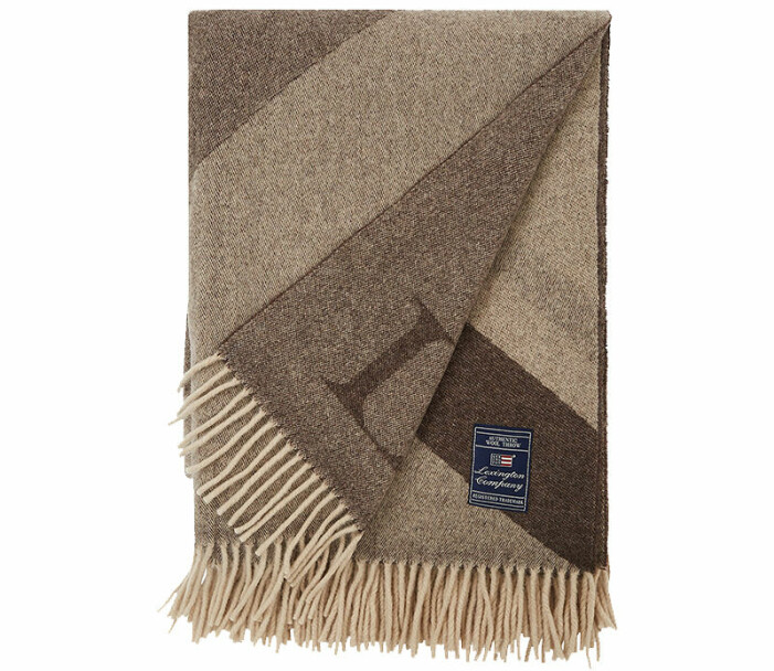 vävd pläd chunky blanket lexington