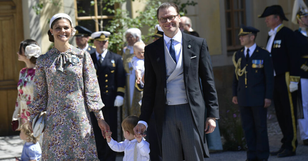 Kronpinsessan Victoria med Oscar och Daniel