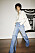 Vida lösa blå jeans Victoria Beckham