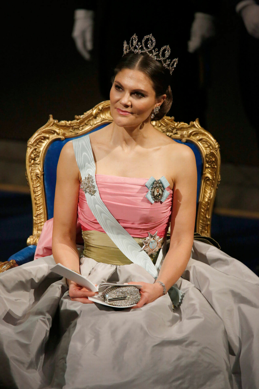 Kronprinsessan Victoria i prinsessan Sibyllas diadem.