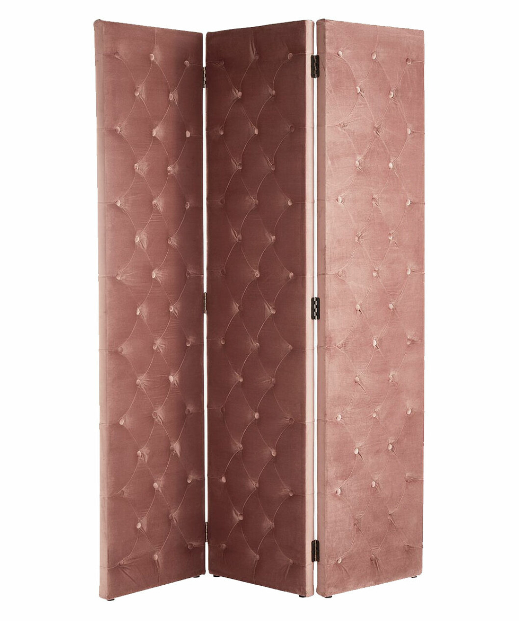 Skärmvägg i rosa sammet