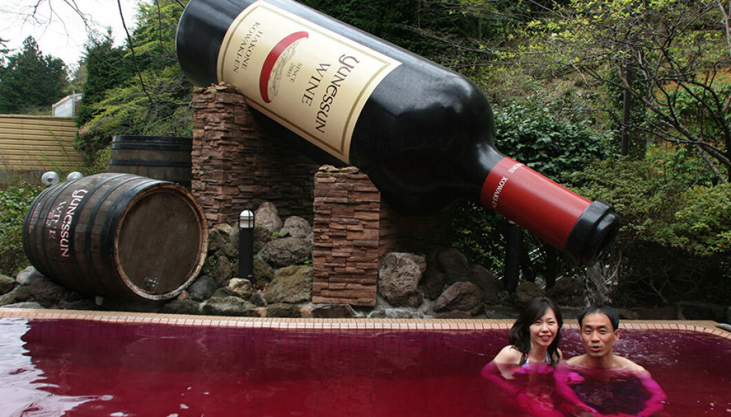 Drömmen! Här är ett spa där du kan bada i rödvin