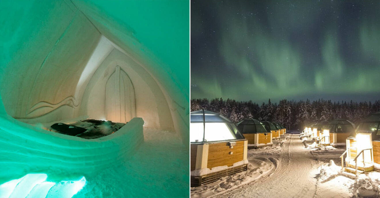 vinterweekend i Rovaniemi i Finland på Artic Snow Hotel &amp; Glass Igloos