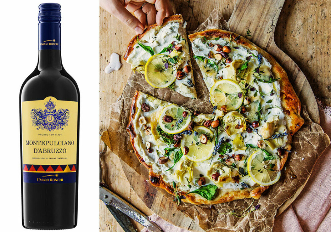 Montepulciano d’Abruzzo passar till pizza. Montepulciano d'Abruzzo passar till pizza.