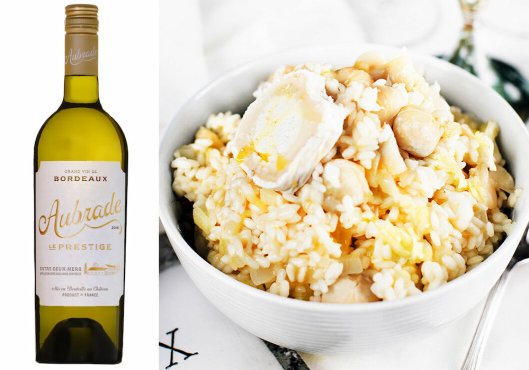 Aubrade Le Prestige passar till risotto med tre sorters ost.