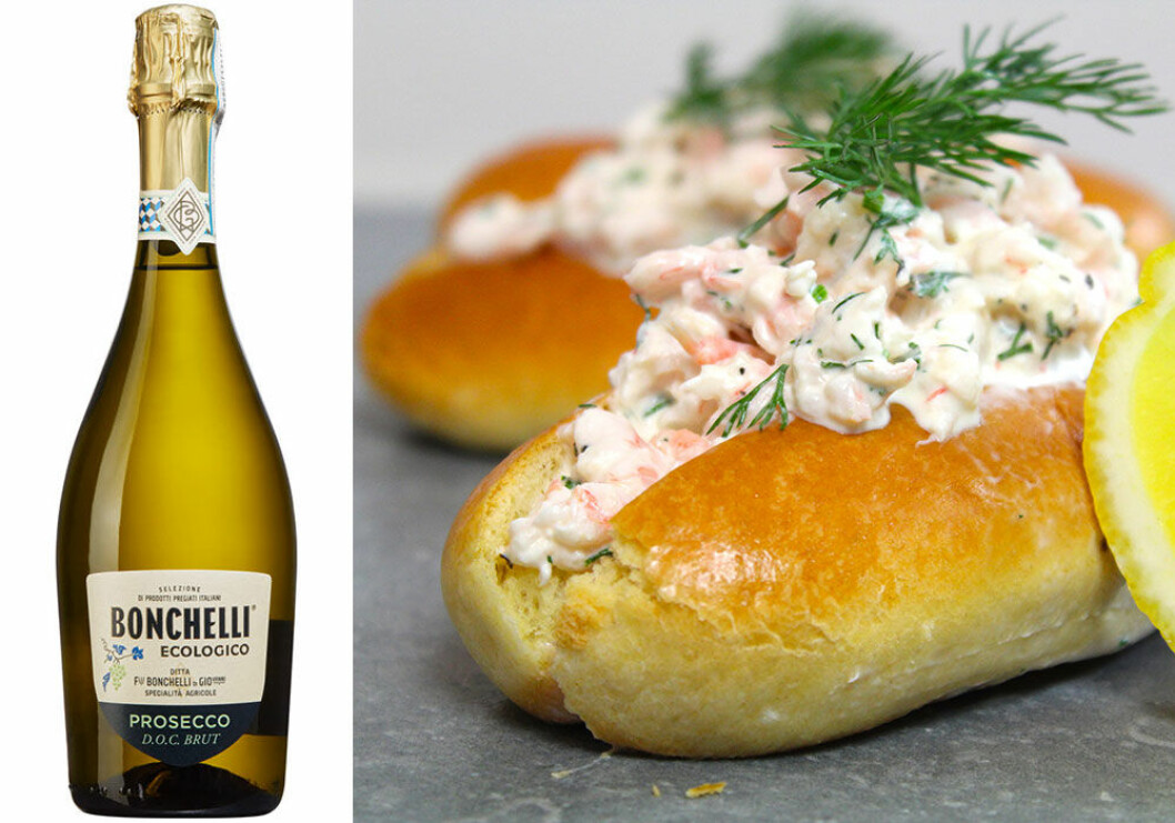 Bonchelli Ecologico Prosecco passar till Skagen rolls. Bonchelli Ecologico Prosecco passar till Skagen rolls.