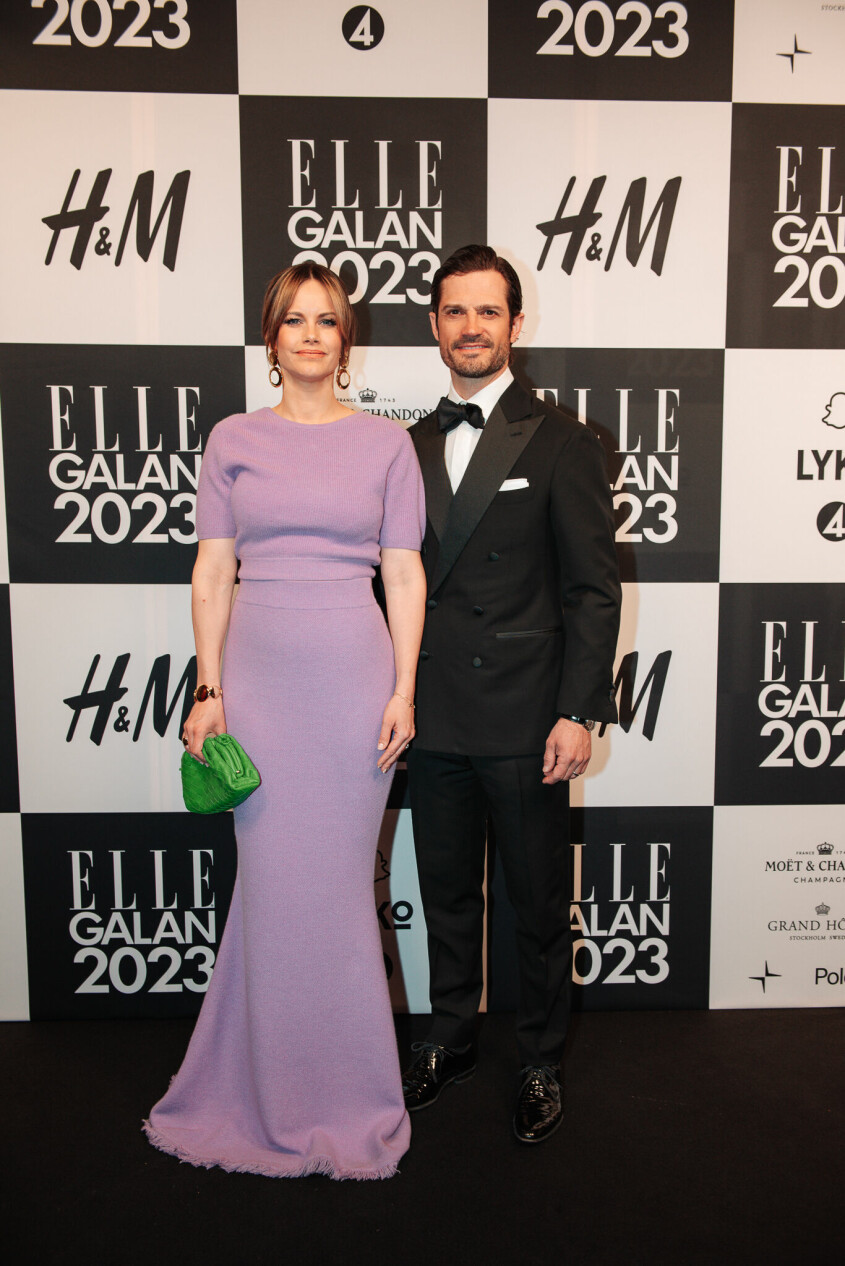 Prinsessan Sofia och prins Carl Philip på ELLE-galan 2023