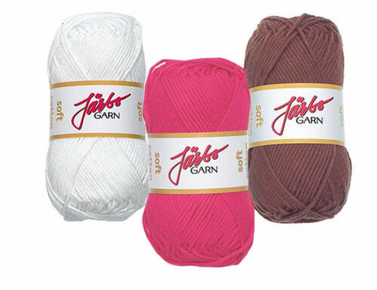 Virkgarn Soft Cotton i bomull från Järbo Garn