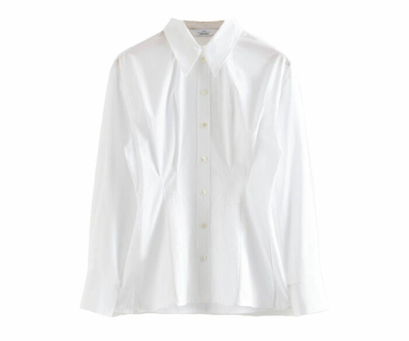 skjorta i vit nyans med figurnära passform gjord i ekologisk bomull från &amp; Other Stories
