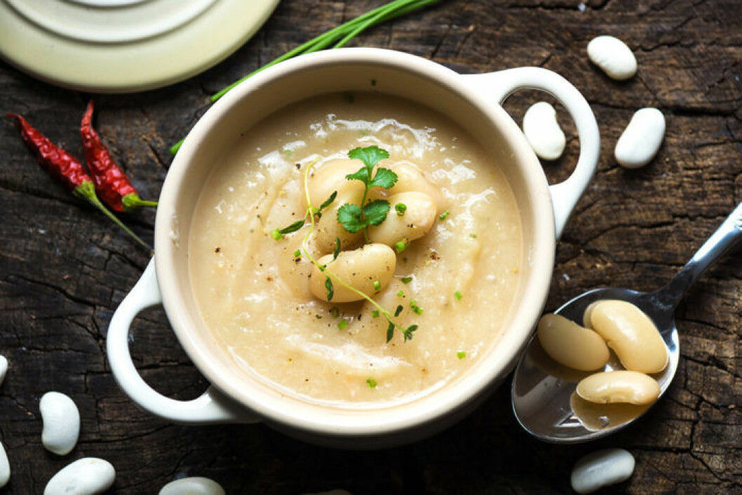 Vit böncrème. Foto: Shutterstock Vit böncrème. Foto: Shutterstock