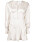 vit kort V-ringad klänning med knappar till sommaren 2021