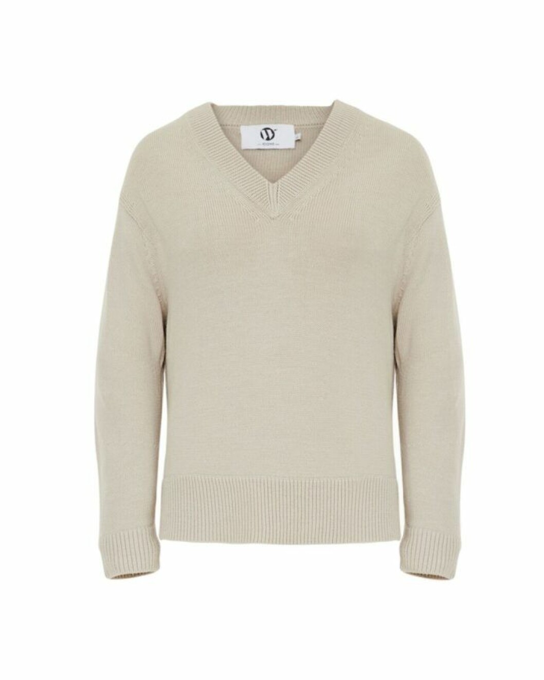 Beige kofta med v-ringning. <a href="https://track.adtraction.com/t/t?a=1241227584&as=1212076637&t=2&tk=1&epi=wakakuu-beige-kofta&url=https://www.wakakuu.com/se/catalog/product/view/id/165475/s/wakakuu-icons-troja-v-neck/category/3636/" target="_blank" rel="noopener">Här kan du köpa den</a>. Beige kofta med v-ringning från Wakakuu.