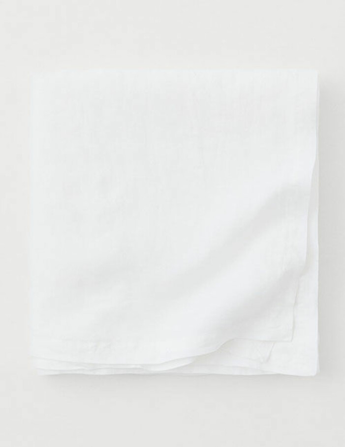 vit linneduk h&m home
