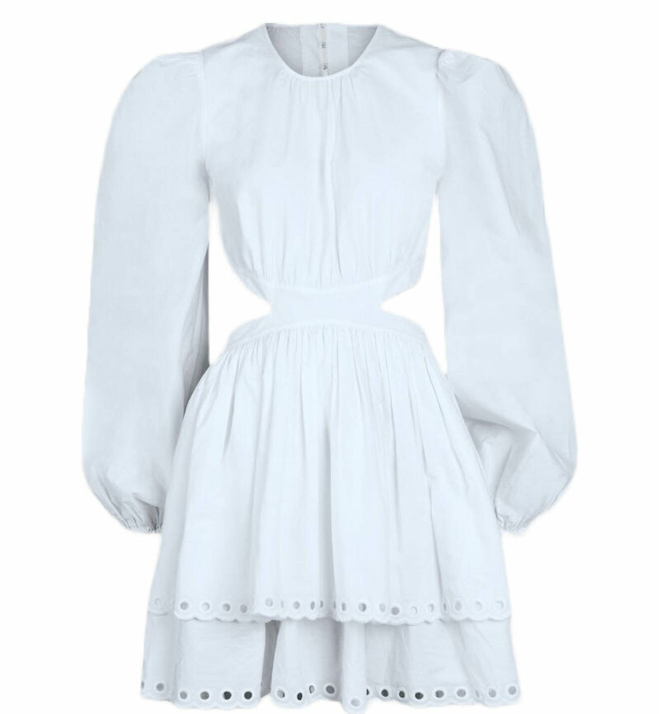 kort vit klänning från bikbok