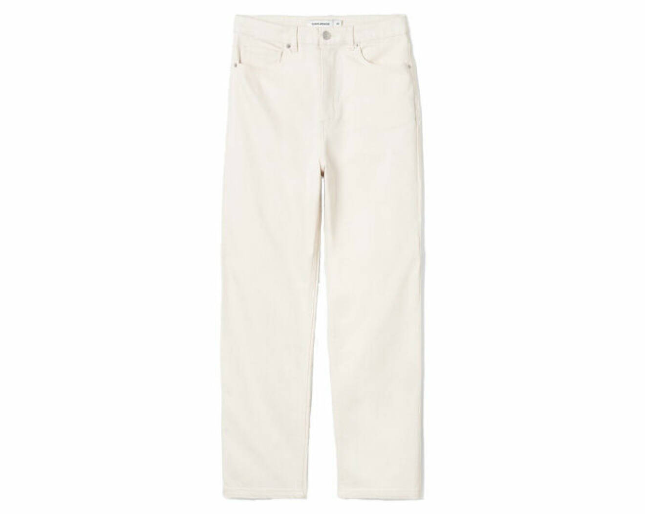 jeans smal passform och croppade byxben i vit nyans från CW by Carin Wester