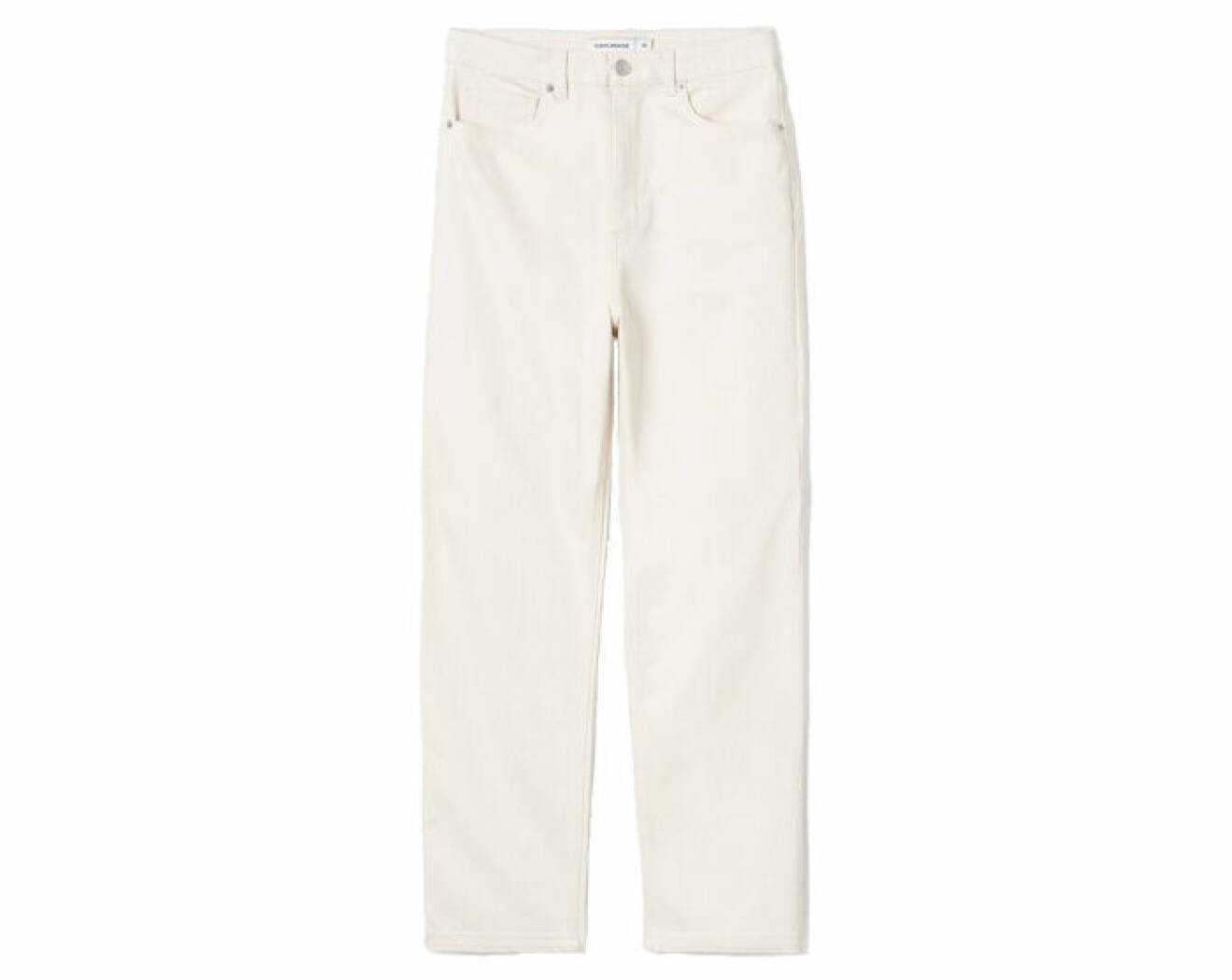 jeans smal passform och croppade byxben i vit nyans från CW by Carin Wester