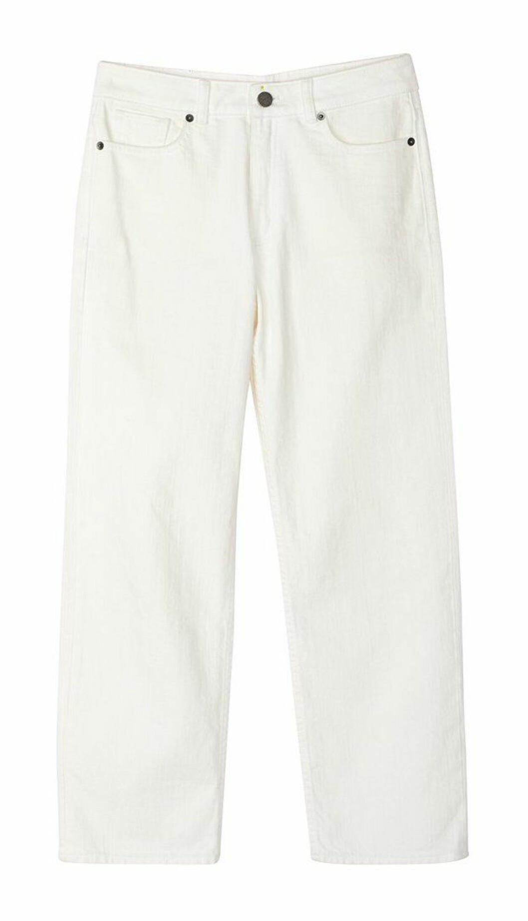 Vita jeans i rak modell från Stylein.