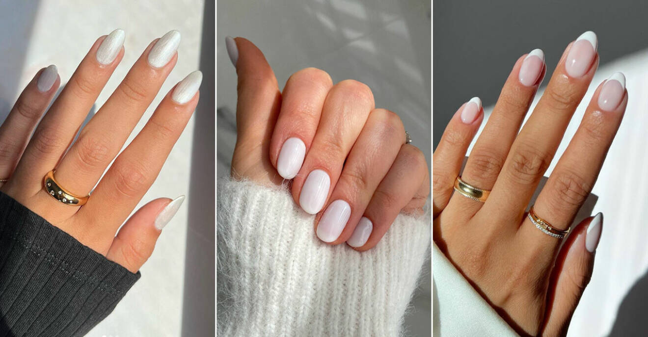 Vita naglar – snyggaste inspirationen på vita manikyrer | ELLE