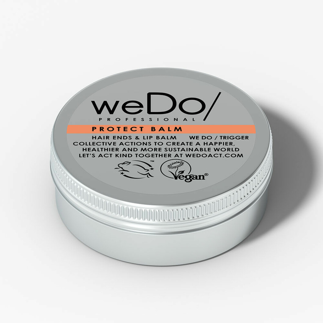 Återfuktande balsam för läpparna är Protect balm från WeDo