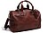 Weekendbag,-grovt-skinn,-brun