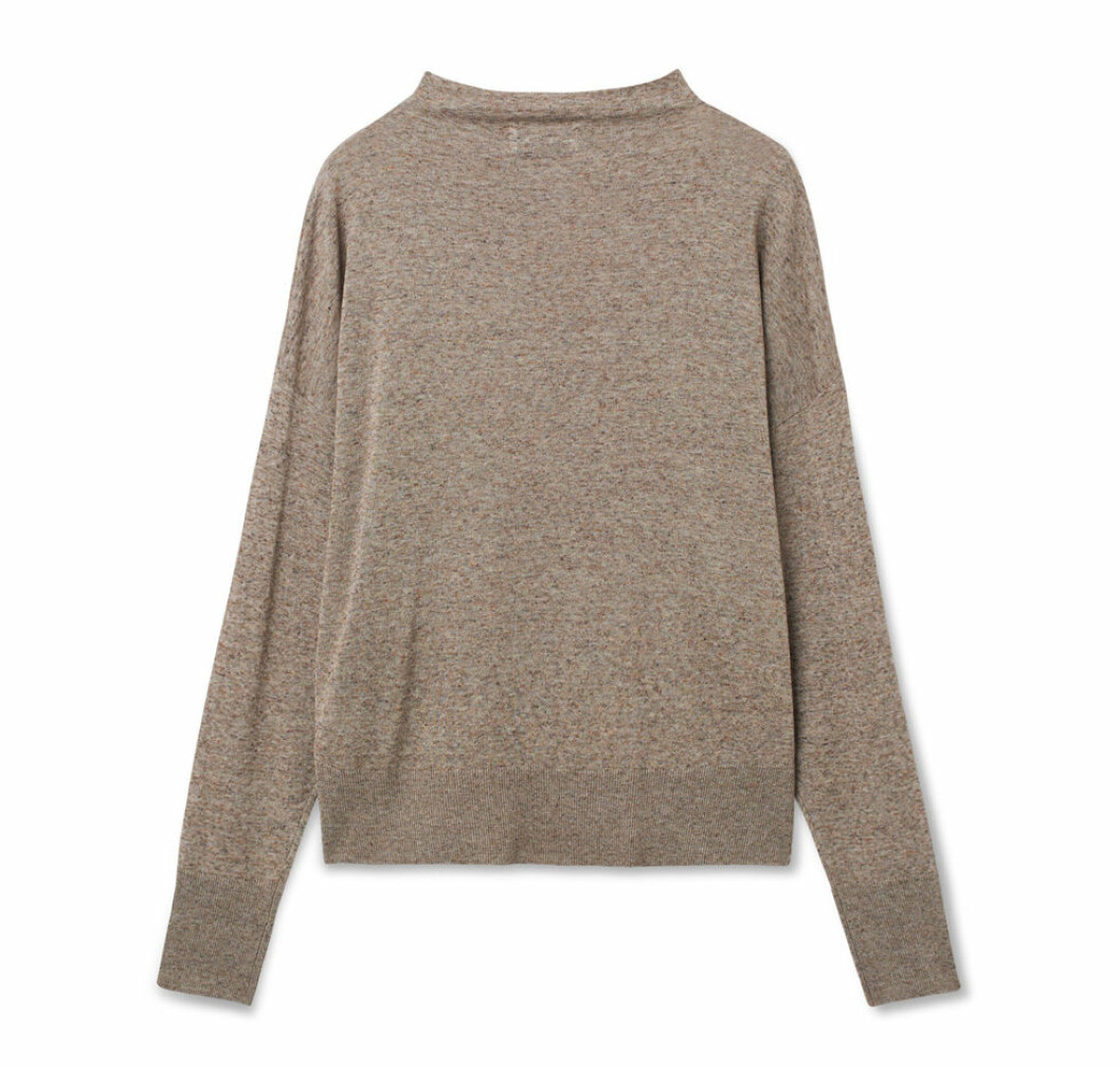 Beige stickad tröja från Wera
