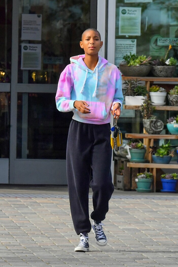 Willow Smith under en promenix.