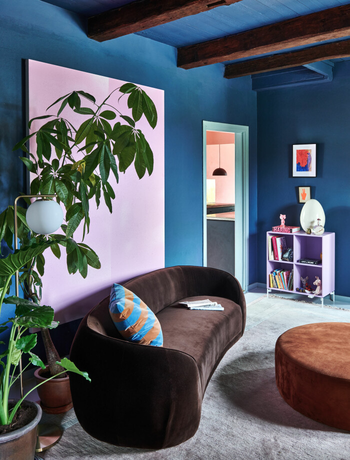 xHemma hos Camilla och Karl i Råå Elle Decoration vardagsrum soffa