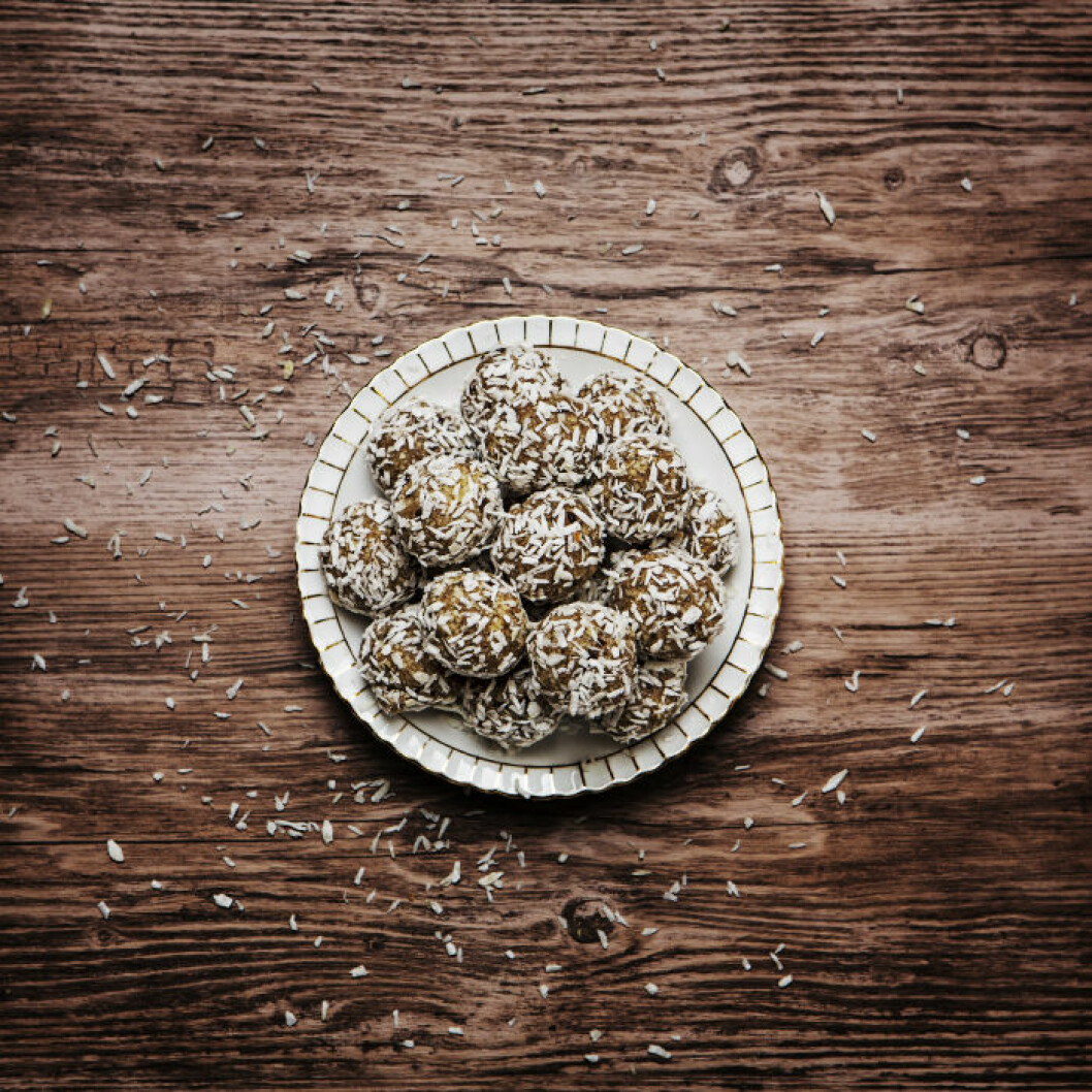 Sockerfria kokosbollar