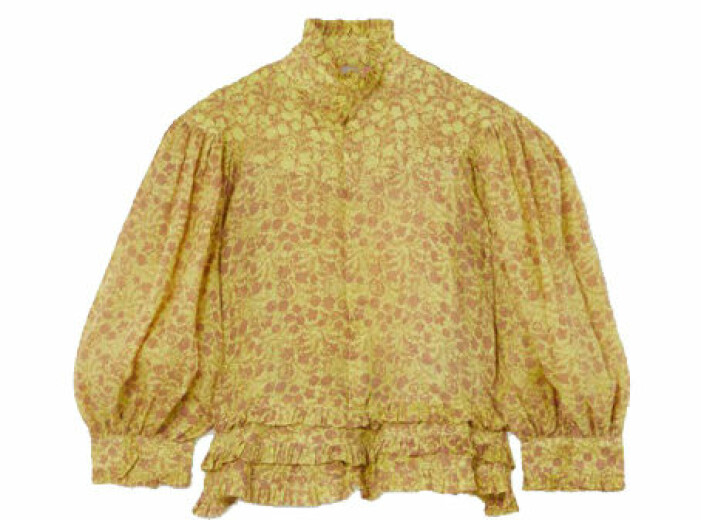 blommig blus