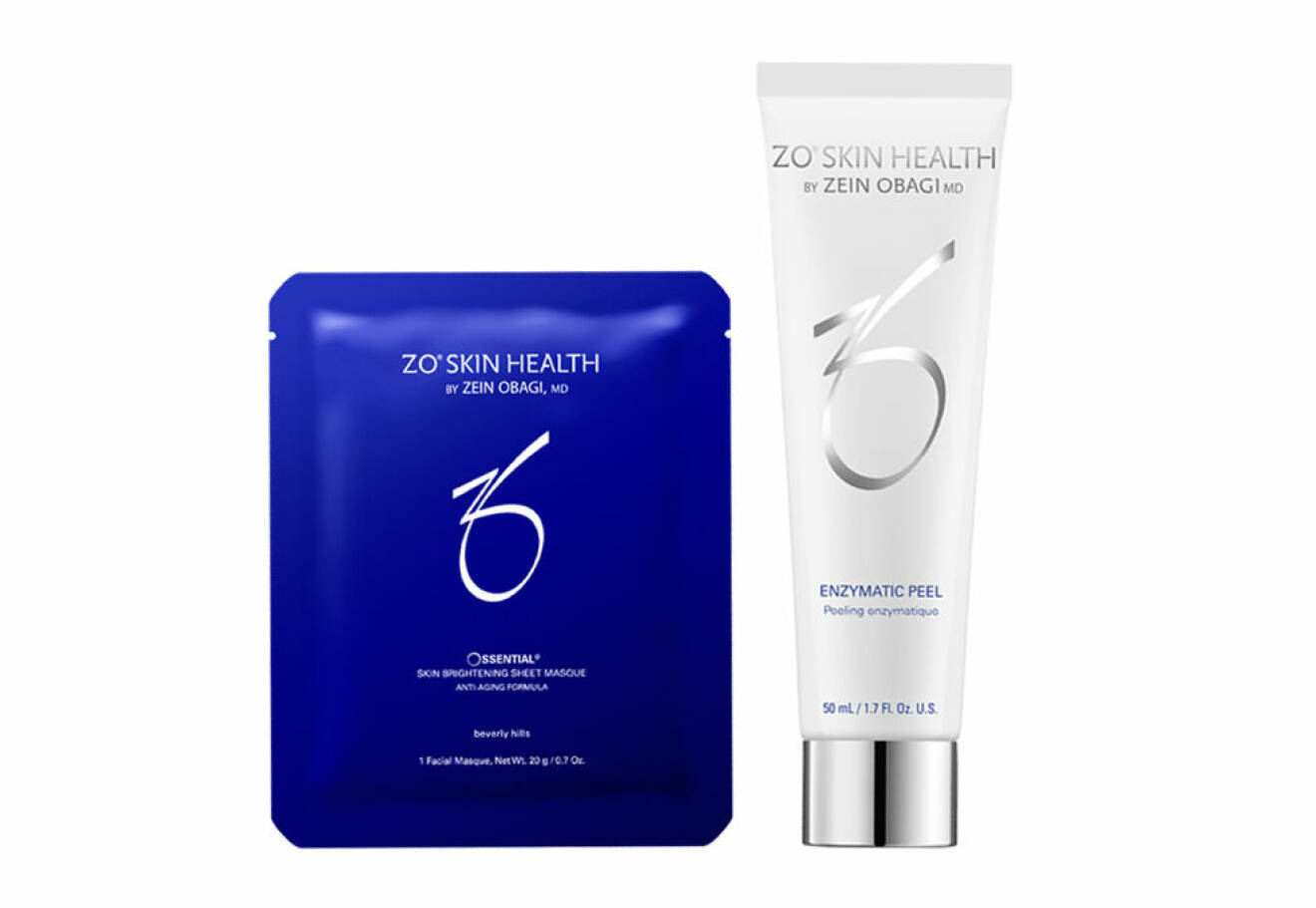 ZO Enzymatic Peel och ZO Brightening Sheet Masque