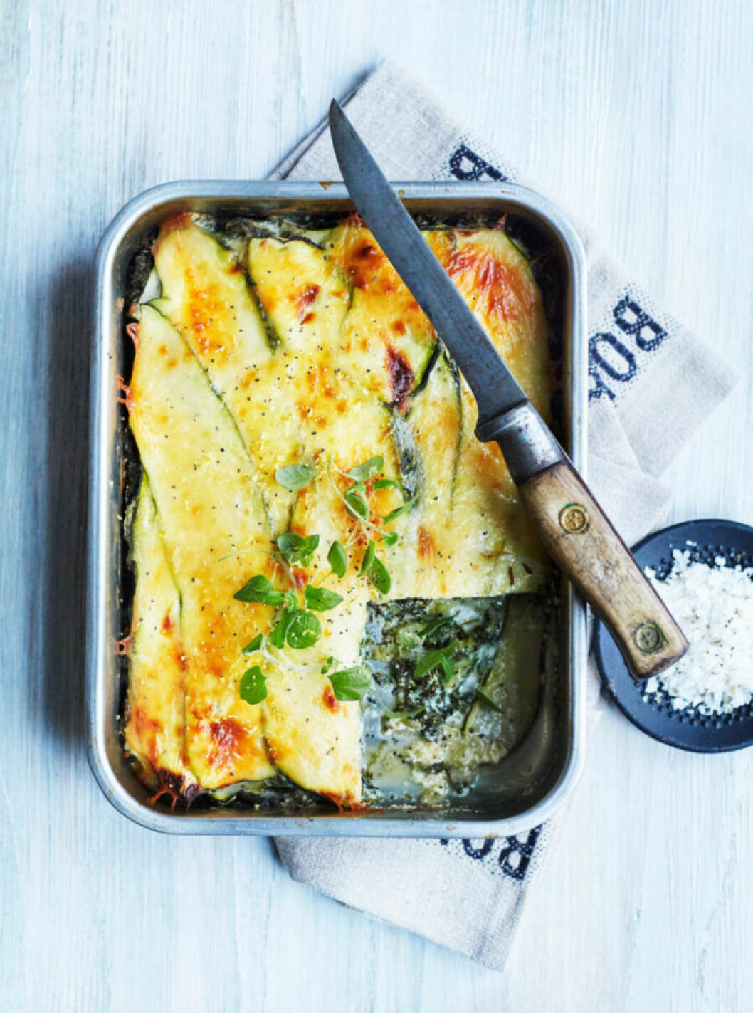 Lasagne på zucchini